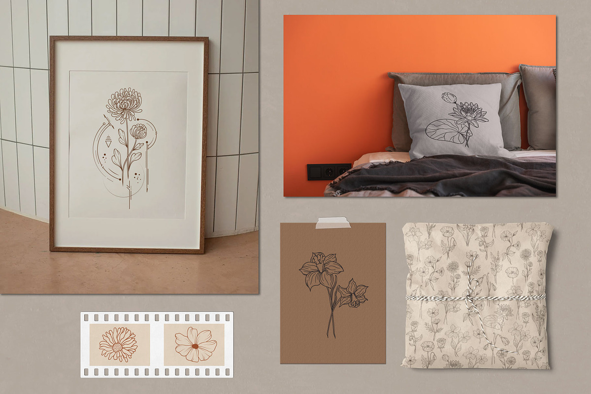 Hand drawn Birth Month Flowers, an Illustration by KirillsWorkshop (Photo 3 of 12)