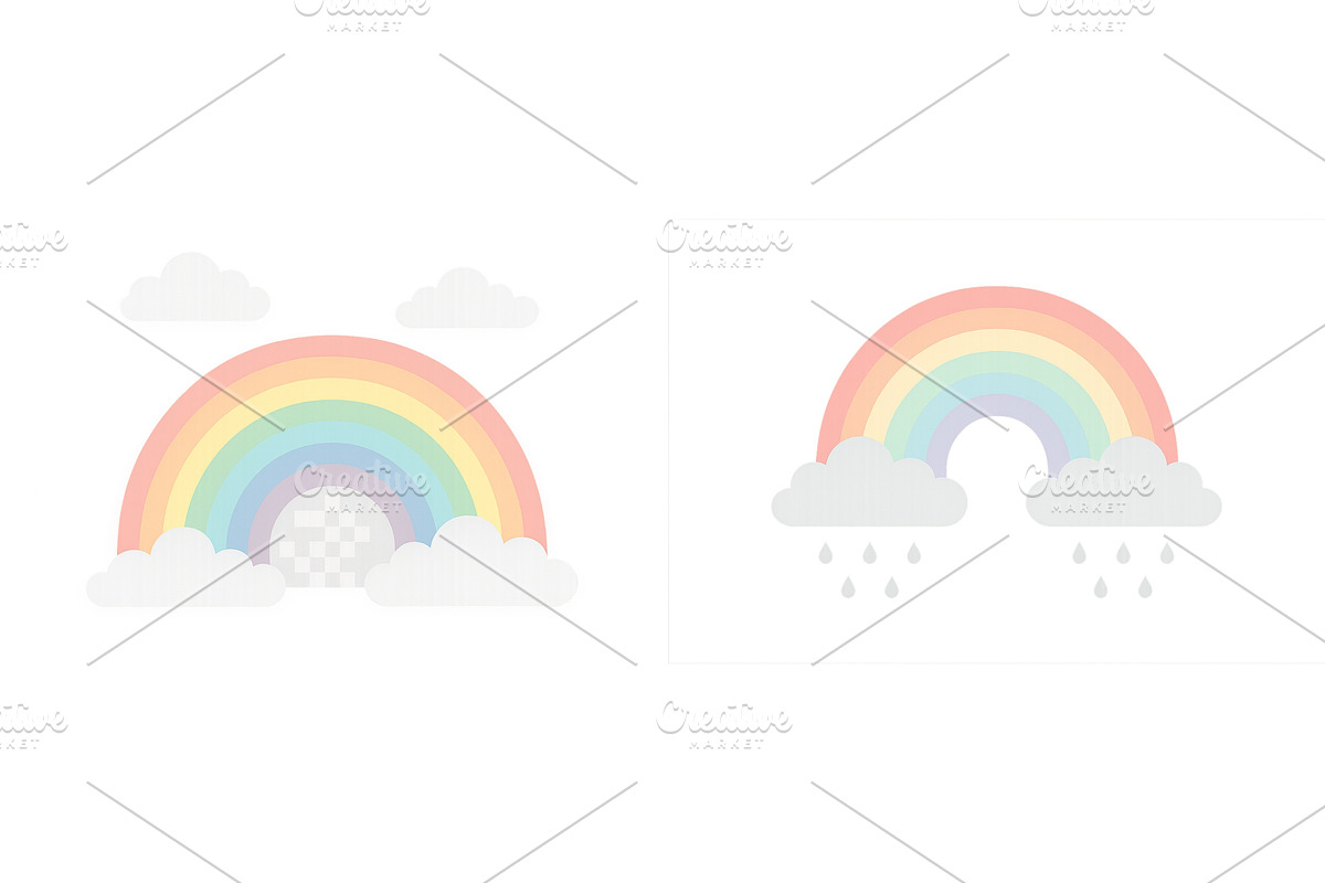 Colorful rainbows emerging with, an Illustration by ZinetroN