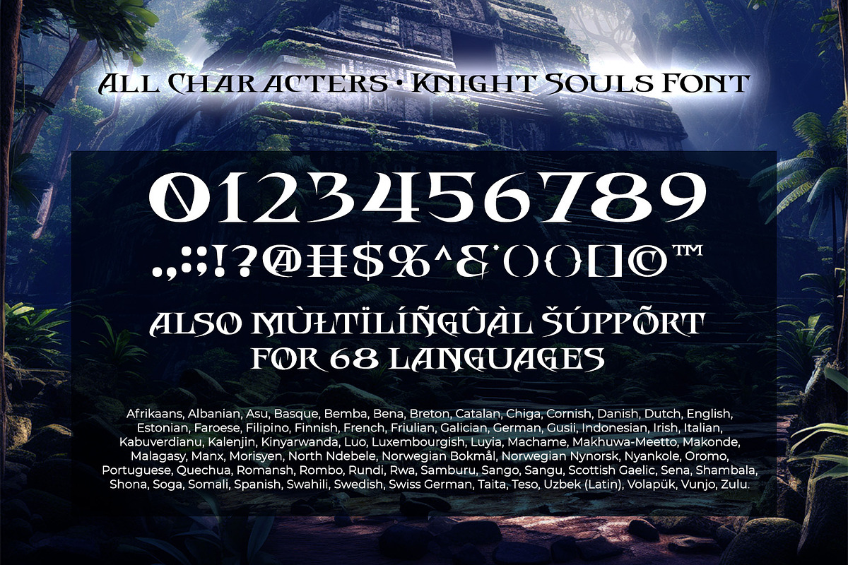 Knight Souls, a Symbol Font by Ditatype (Photo 10 of 10)