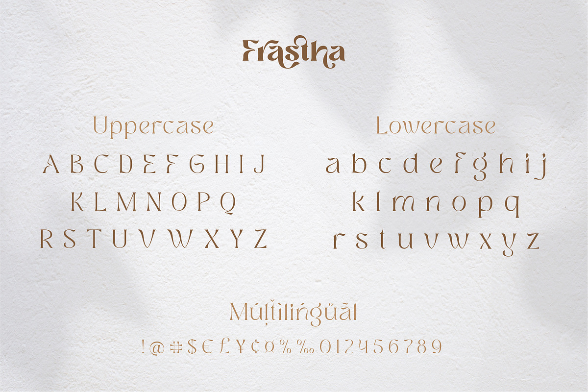 Frastha - Unique Display Serif Font, a Font by Ekahermawan (Photo 11 of 15)