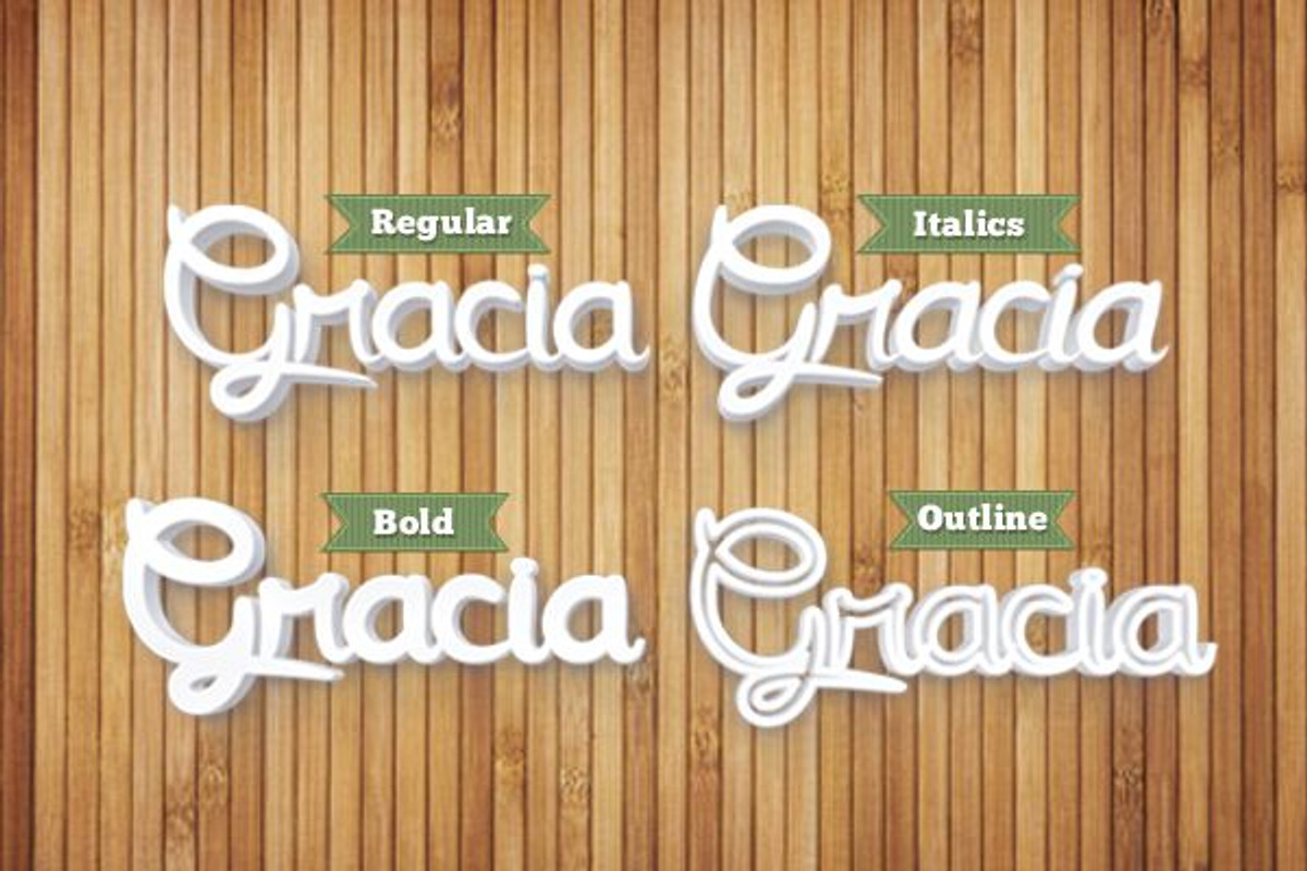 Gracia Typeface (50% Off) preview 3