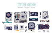 Computer hardware set, a Technology Illustration by Good Studio ...