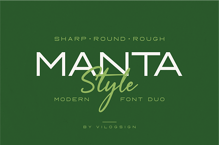 Manta Style Modern Font Duo