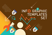 Info graphic templates set., an Icon by Radoman (Thumbnail 1 of 5)