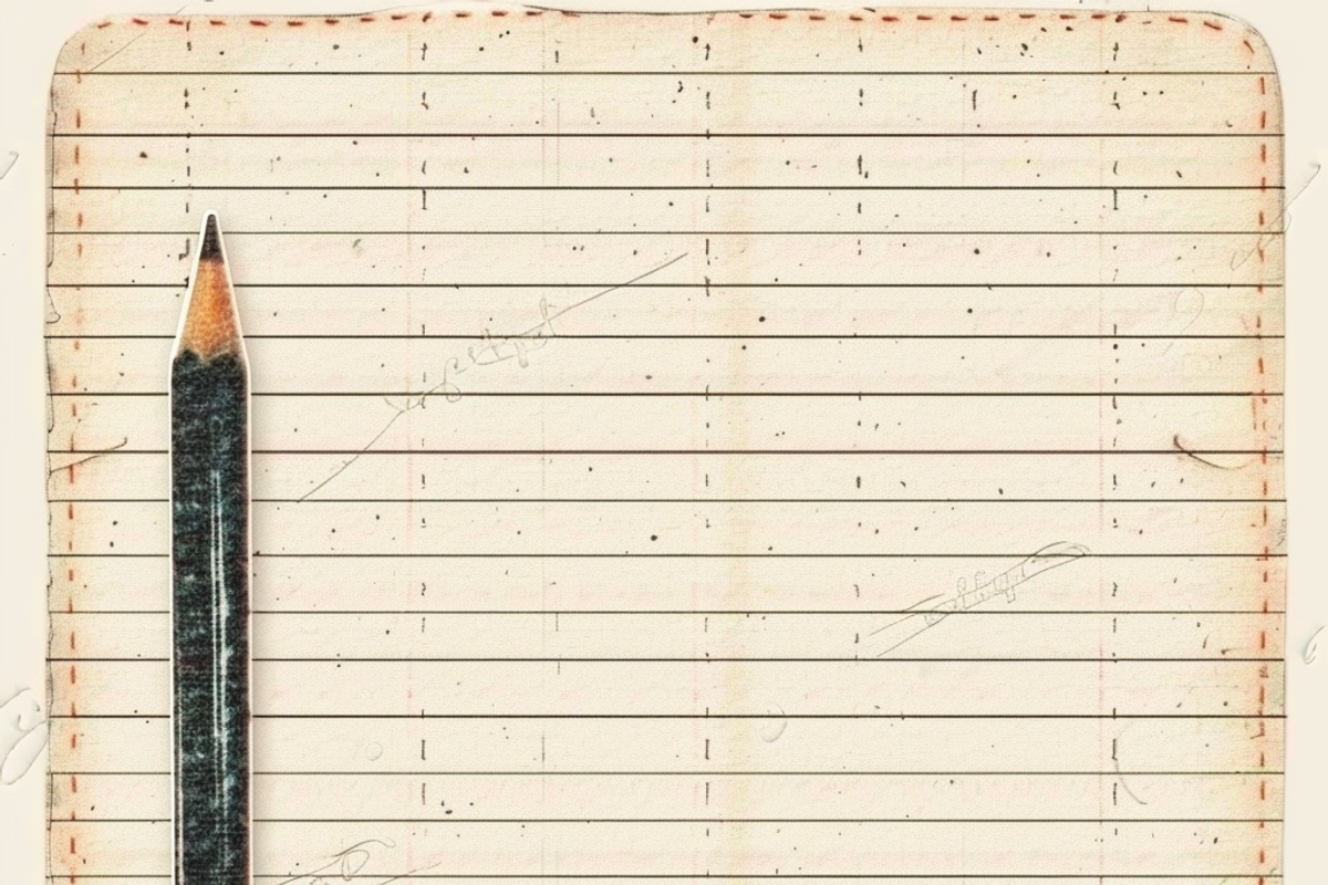 Vintage Lined Writing Paper, a Pattern Graphic by Printable Treasure (Photo 8 of 10)