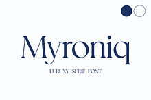 Myroniq | Modern Elegant Serif Typef