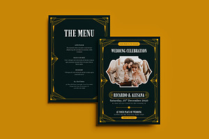 Imgreen Elegant Wedding Invitation, an Invitation Template by dokudokunomi