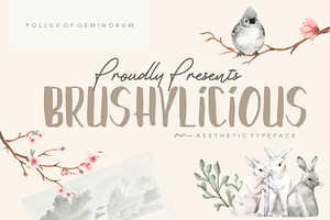 Brushylicious - Aesthetic Brush Font