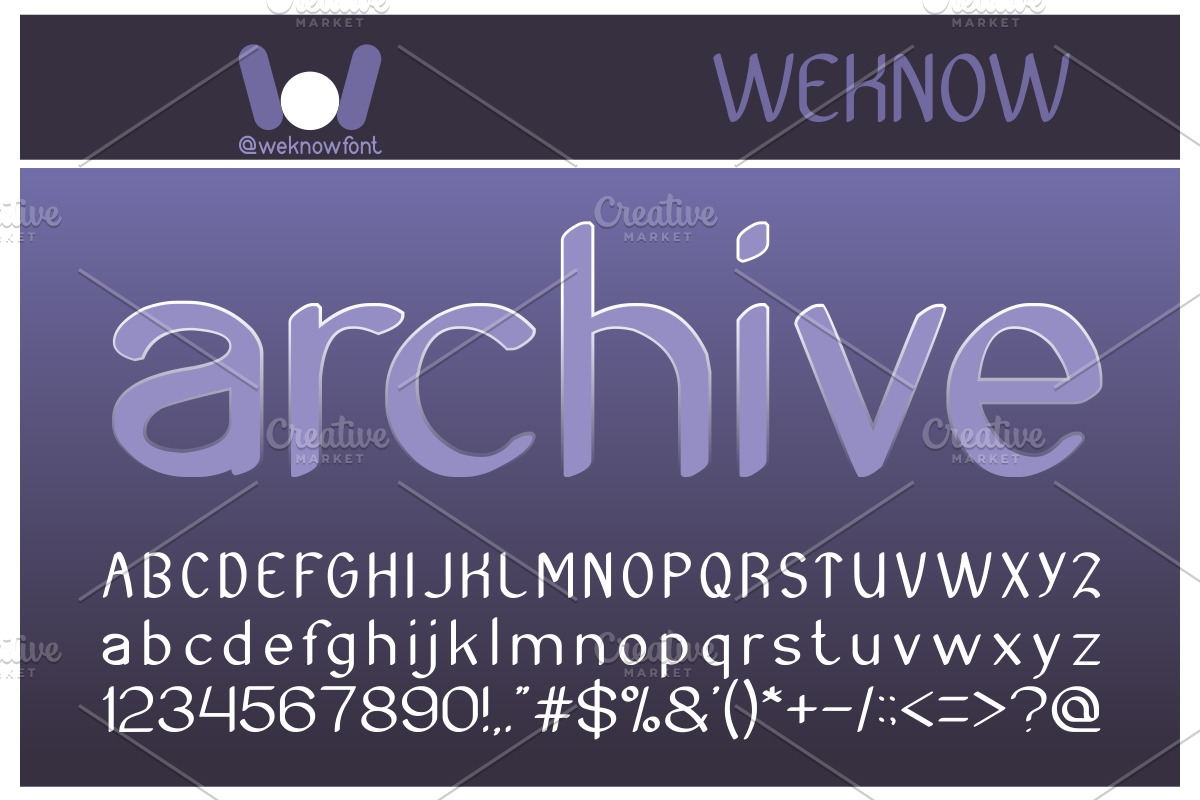 archive font
