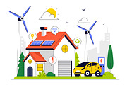 10 Eco Friendly Smart Home, a Technology Illustration by denayunebgt (Thumbnail 4 of 4)