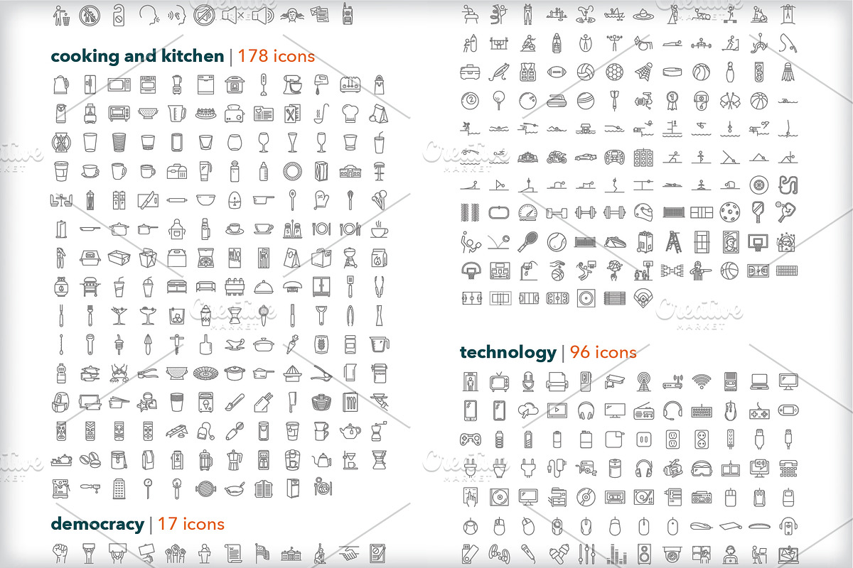 Full shop outline icon bundle, an Outline Icon by Picture Window (Photo 5 of 10)