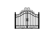 Ornate Wrought Iron Gate Vector Bund, an Illustration by Designs_River (Thumbnail 46 of 47)