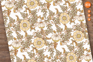 10 Art Nouveau Floral Patterns