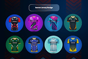 Soccer & Football Uniform Design, a Sport Illustration by samsulpassive (Thumbnail 2 of 4)