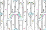 Cute unicorns patterns collection., a Pattern Graphic by Irene_Boiko_ART (Thumbnail 12 of 22)