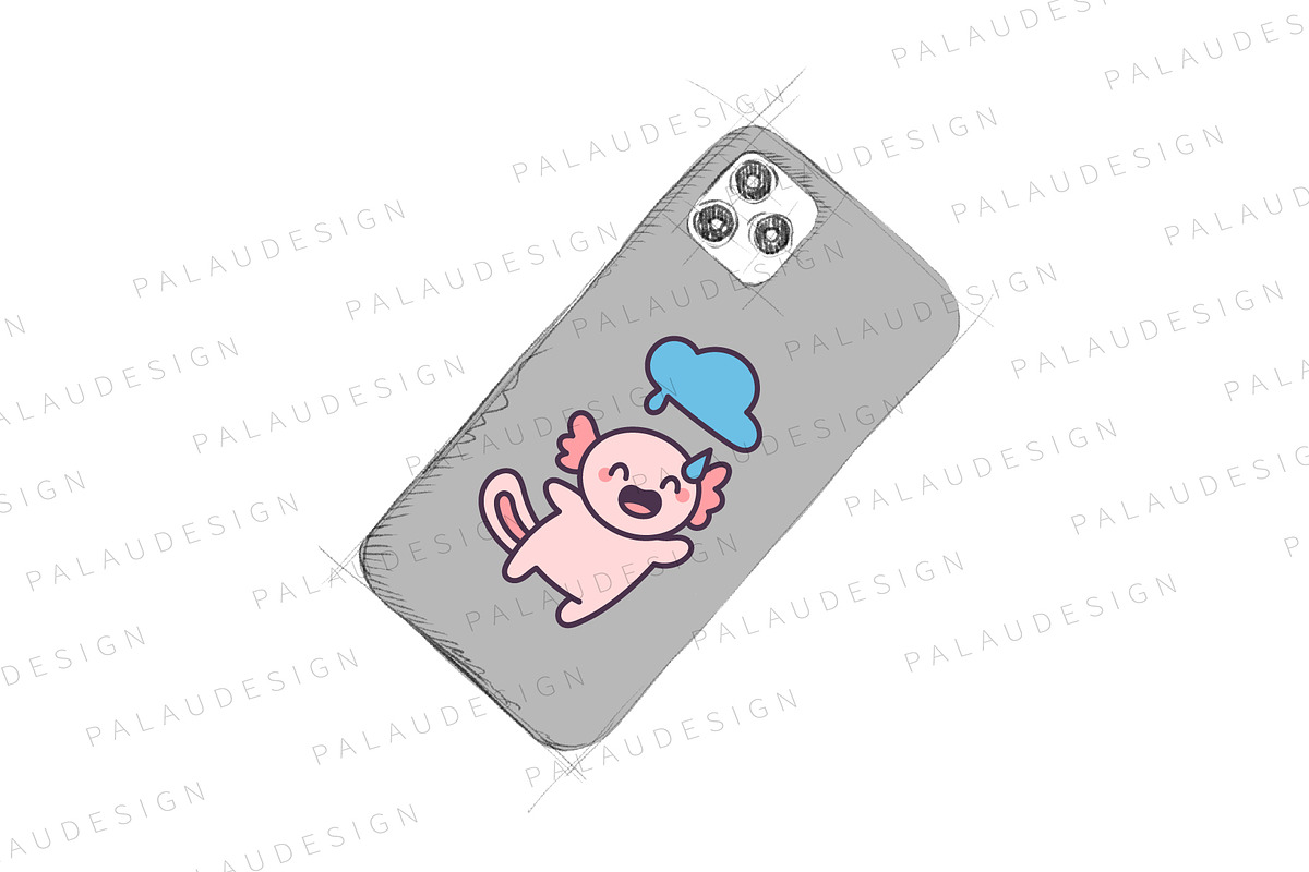Kawaii Axolotl Jungle Adventure, a Seasonal Illustration by Palau (Photo 2 of 12)