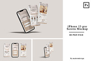 iPhone 13 Pro Screen Mockup, a Device Mockup by mahremdesign (Thumbnail 1 of 10)