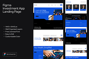 Figma Investment App Landing Page, a Landing Page Template by Musara (Thumbnail 1 of 6)