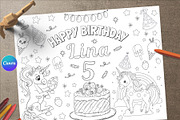 Pony Activity & Coloring Page, a Stationery Template by AIW SOLUTIONS (Thumbnail 1 of 3)