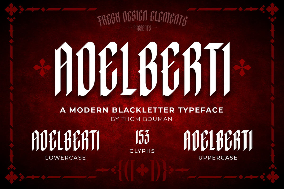 Adelberti | Modern Blackletter, a Blackletter Font by Fresh Design Elements (Photo 1 of 4)