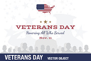 Happy Veterans Day. Greeting Card, an Object Graphic by VADISH ZAINER (Thumbnail 1 of 2)