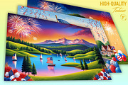 Patriotic Celebrations Wallpaper, a Background Graphic by Forhadx5 (Thumbnail 7 of 9)