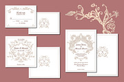 Baroque Wedding Crest Invitation Set, an Invitation Template by ilustrinna (Thumbnail 5 of 6)