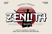 Zenlith - Japan Display Font, a Sans Serif Font by twinstd (Thumbnail 1 of 6)