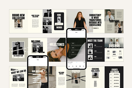 Modern Instagram Carousel Canva, a Social Media Template by Branding Babe Co.