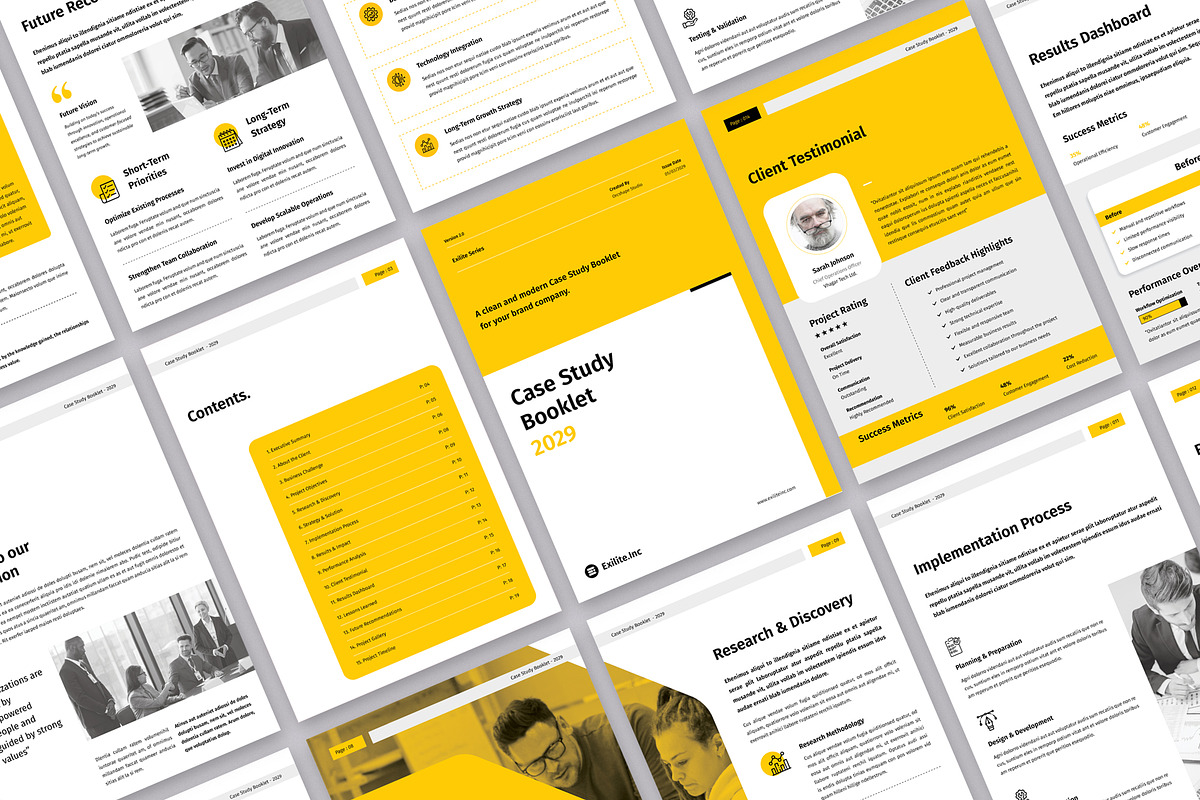 Case Study Booklet, a Brochure Template by Orcshape Studio (Photo 2 of 11)
