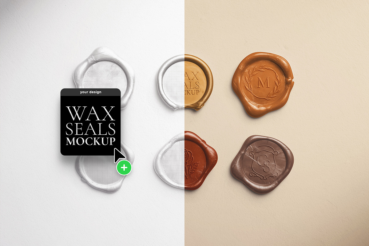 Metallic Wax Seals Mockup, a Product Mockup by Custom Scene (Photo 8 of 12)