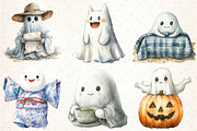Cute Japanese Ghost Clipart, an Illustration by DreamCafeArt (Thumbnail 4 of 7)