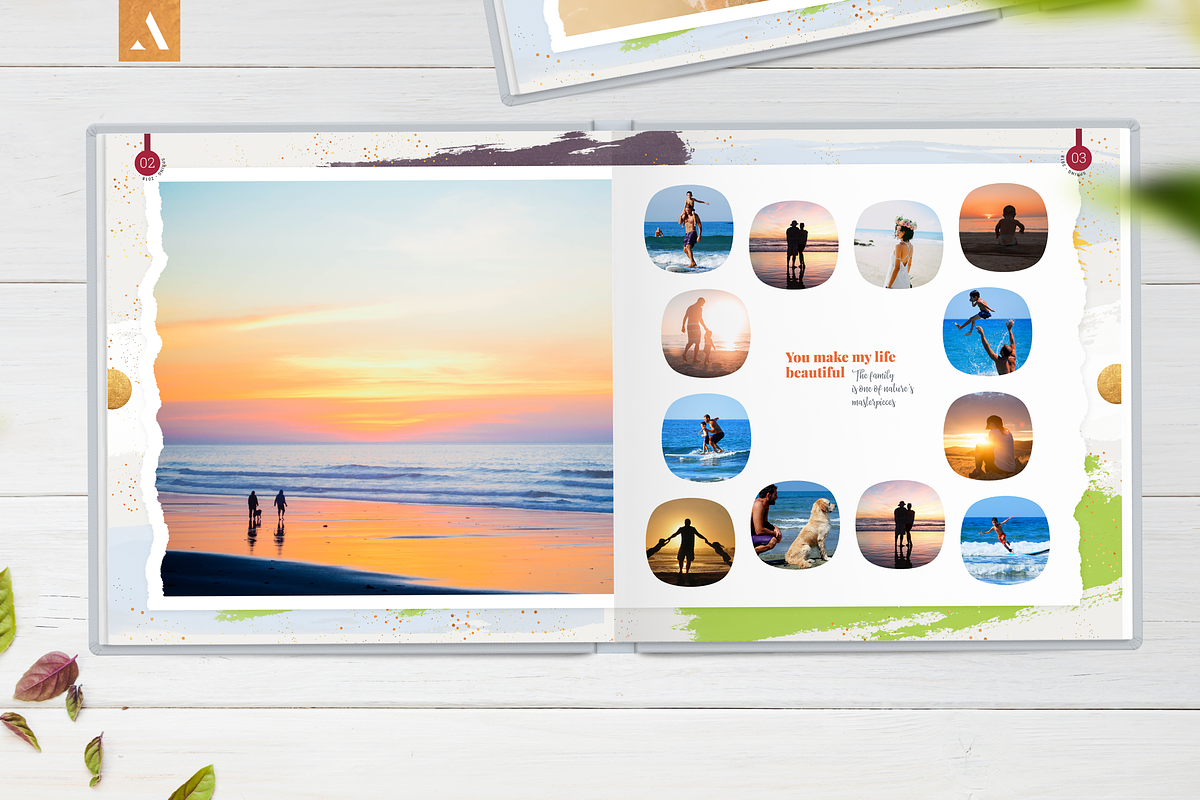 12x12 Photo Album Template / Aurora, a Brochure Template by ArealPro (Photo 5 of 18)