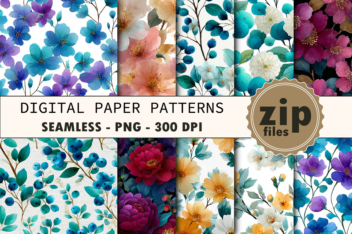 Abstract Watercolor Seamless Pattern, a Texture Graphic by CitraGraphics (Photo 1 of 8)