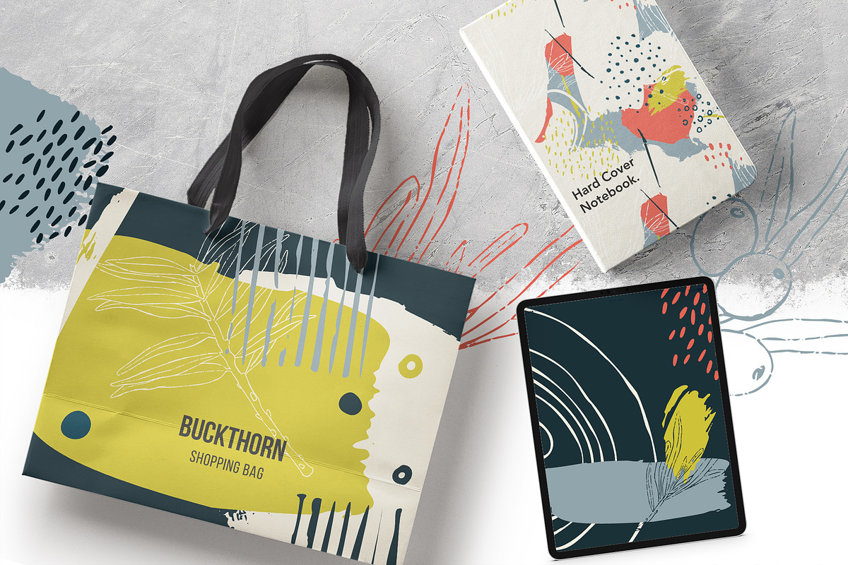 Sea buckthorn vector collection, a Pattern Graphic by Kate Art (Photo 15 of 25)
