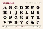 Cheeky Pearls | Flapper Slab Serif, a Slab Serif Font by Lauren Hodges (Thumbnail 7 of 12)