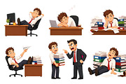 Cartoon office worker in lazy and, a Technology Illustration by ZinetroN (Thumbnail 3 of 3)