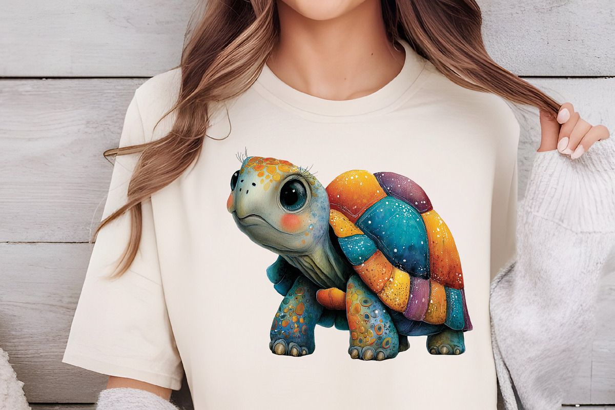 Quirky Tortoise Clipart, an Illustration by DreamCafeArt (Photo 5 of 6)