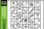 Vegetables Doodle Font, a Handwritten Font by Zip-A-Dee-Doo-Dah Designs (Thumbnail 2 of 2)
