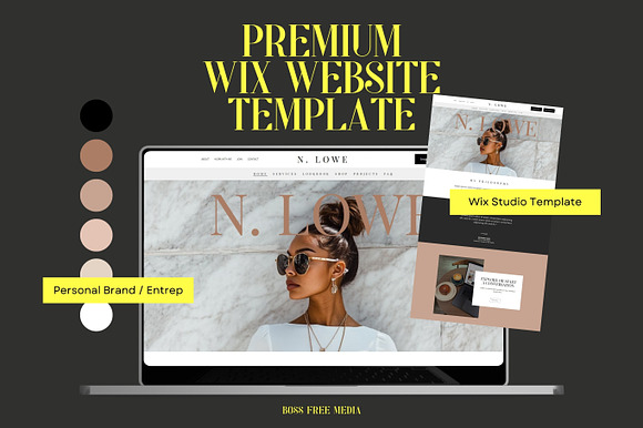 Wix Template for Female Entrepreneurs preview 4