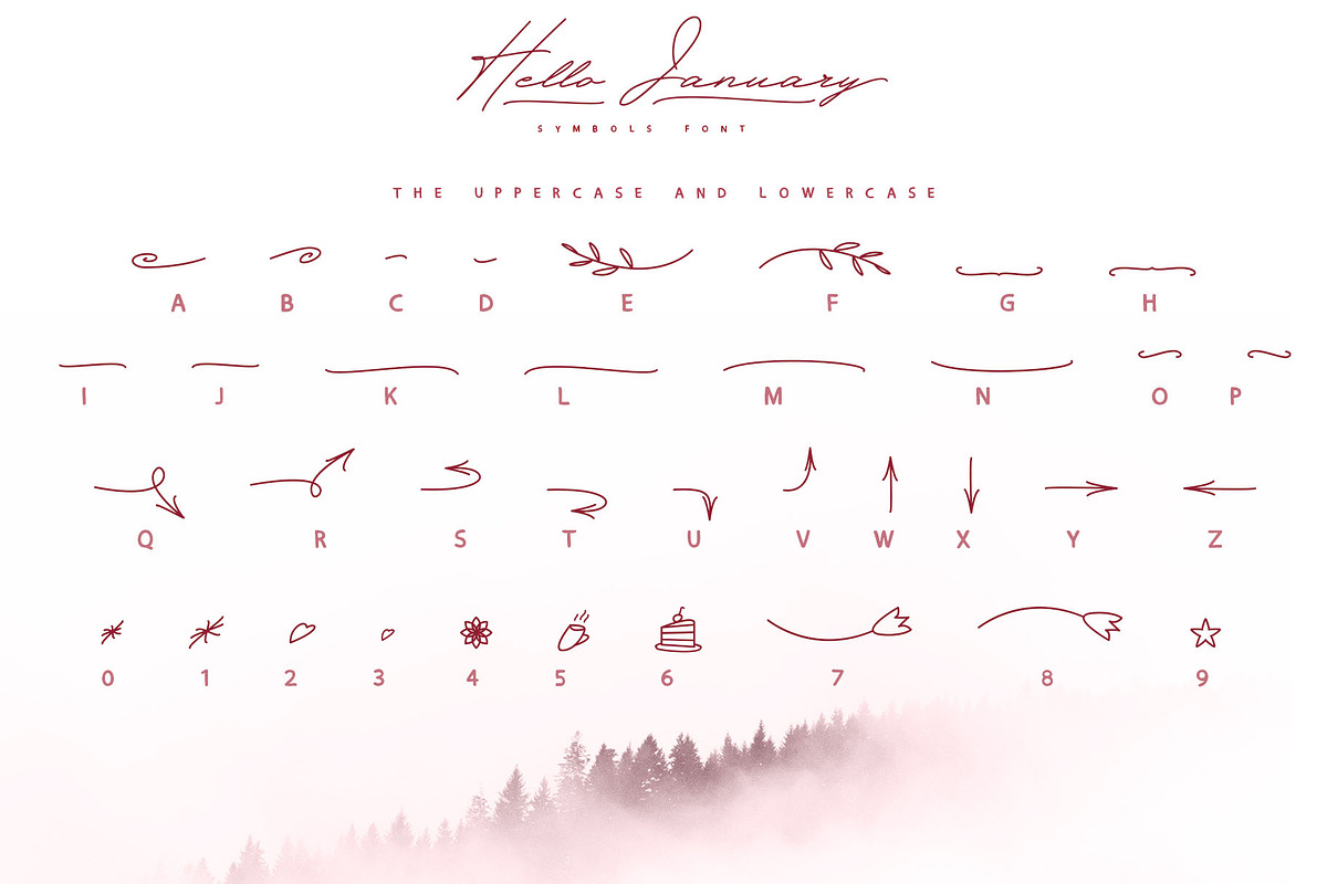 Hello January cursive font Cyrillic, a Script Font by IraDvilyuk (Photo 18 of 20)