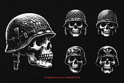10 Bundle Dark Art Skull Army, an Illustration by Morspective (Thumbnail 3 of 7)