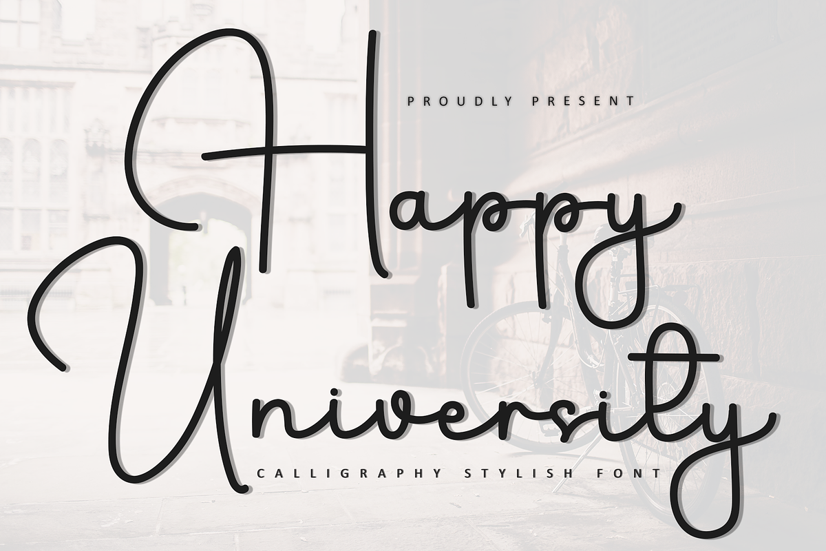 Happy University, a Handwritten Font by FreshTypeINK (Photo 1 of 8)