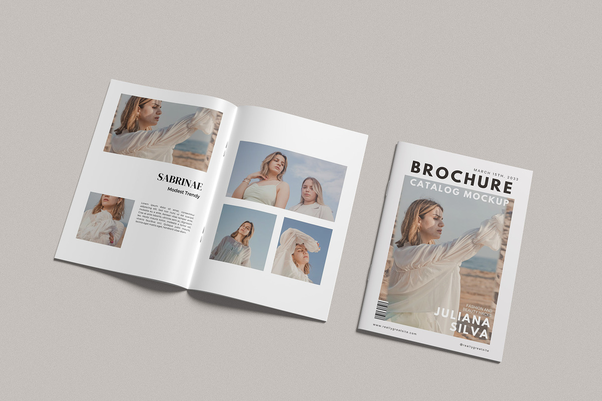 A4 Brochure Catalog Mockup, a Books & Magazine Mockup by mahremdesign (Photo 5 of 9)