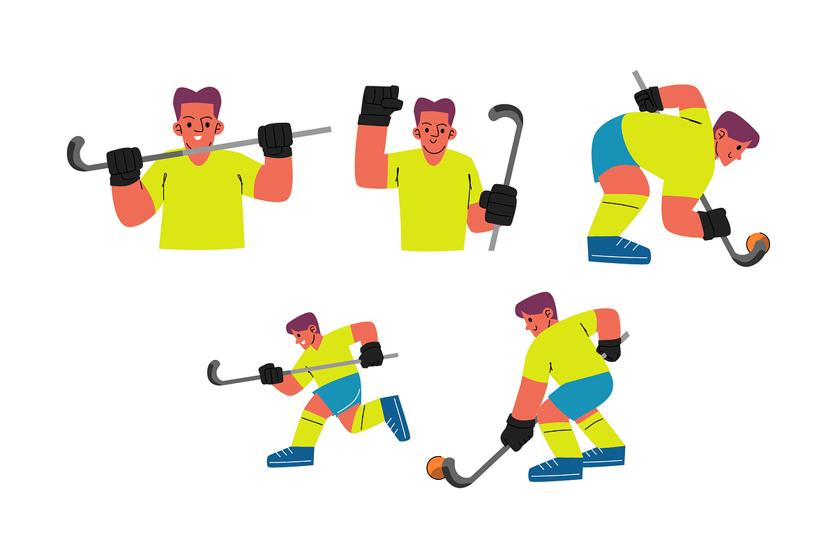 Character Hockey Man Vol 1 Doodle, a Sport Illustration by SLAB! Design (Photo 3 of 3)