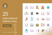 25 International Literacy Day Flat, an Icon by IconBunny (Thumbnail 1 of 2)
