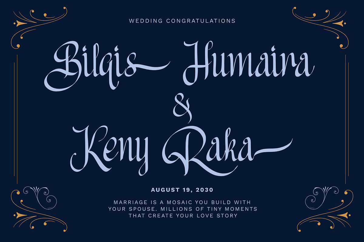 Gold Journey - Vintage Calligraphy, a Script Font by Elmous (Photo 6 of 10)