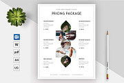 Photography Pricing Guide, a Flyer Template by ARP Creation (Thumbnail 1 of 3)