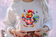 Funny Chicken Clipart, an Illustration by designcity5 (Thumbnail 5 of 5)