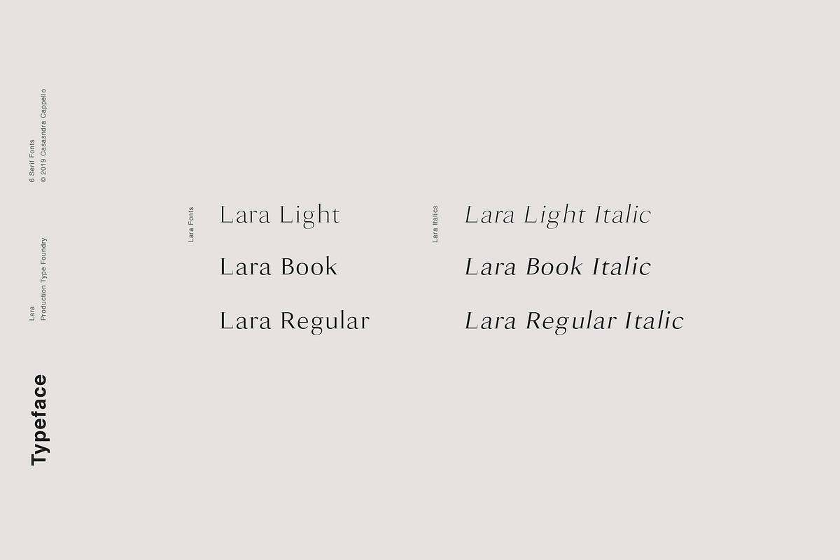 Lara - Sophisticated Serif Typeface preview 2